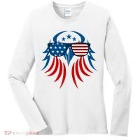 Patriotic American Bald Eagle Women's Long Sleeve Shirt thumb 0