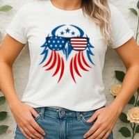 Patriotic American Bald Eagle Women's T-Shirt thumb 2