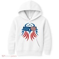 Patriotic American Bald Eagle Kids Hoodie thumb 0