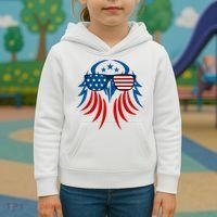 Patriotic American Bald Eagle Kids Hoodie thumb 3