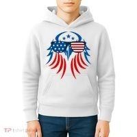 Patriotic American Bald Eagle Kids Hoodie thumb 4