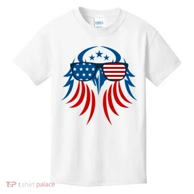 Patriotic American Bald Eagle Kids T-Shirt