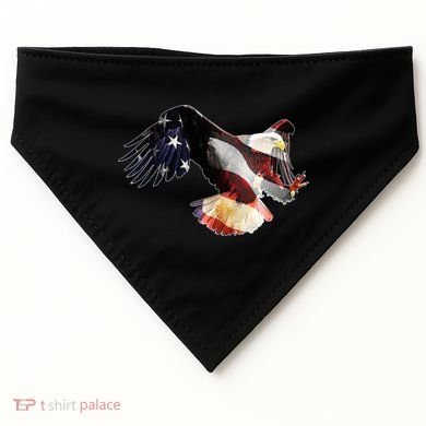 Patriotic American Bold Eagle USA-Made Doggie Bandana