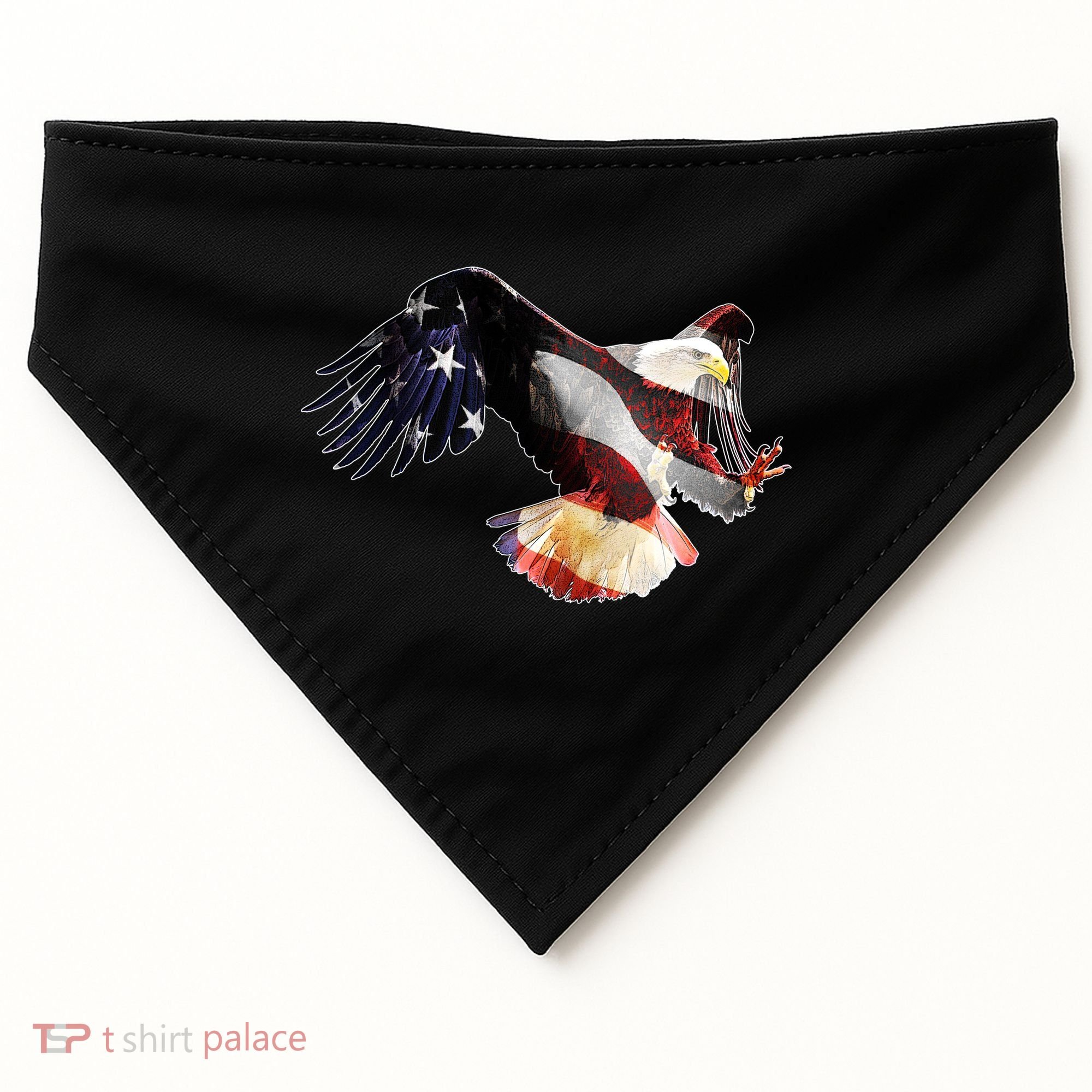 Patriotic American Bold Eagle USA-Made Doggie Bandana