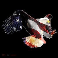 Patriotic American Bold Eagle USA-Made Doggie Bandana thumb 2
