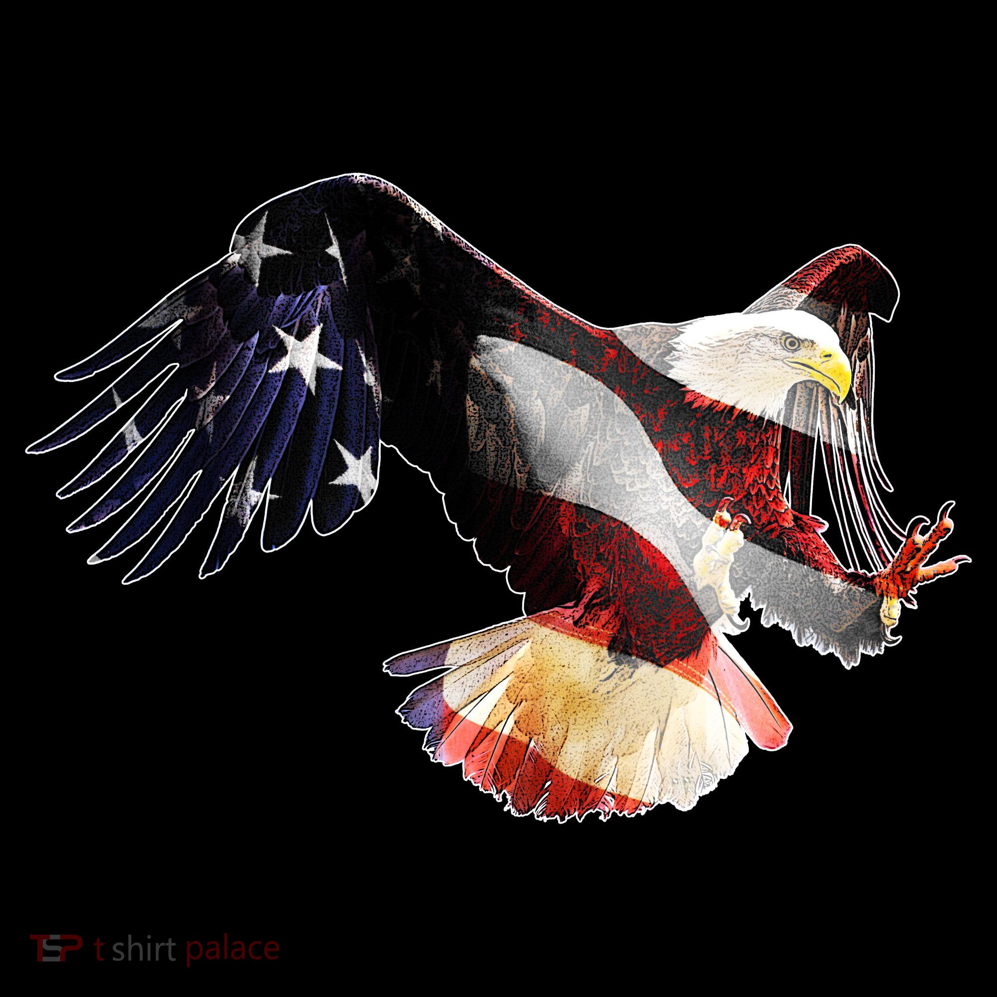 Patriotic American Bold Eagle Bucket Hat