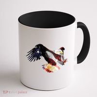 Patriotic American Bold Eagle Coffee Mug thumb 1