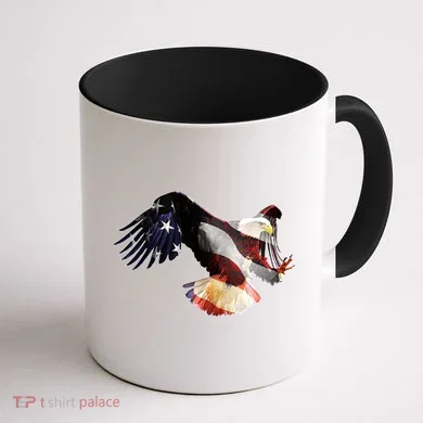 Patriotic American Bold Eagle Coffee Mug back
