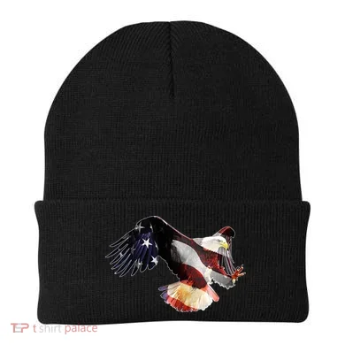 Patriotic American Bold Eagle Beanie