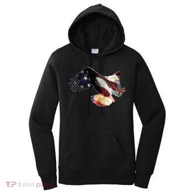 Patriotic American Bold Eagle Women's Hoodie