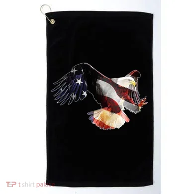 Patriotic American Bold Eagle Golf Towel