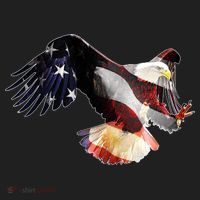 Patriotic American Bold Eagle Golf Towel thumb 3
