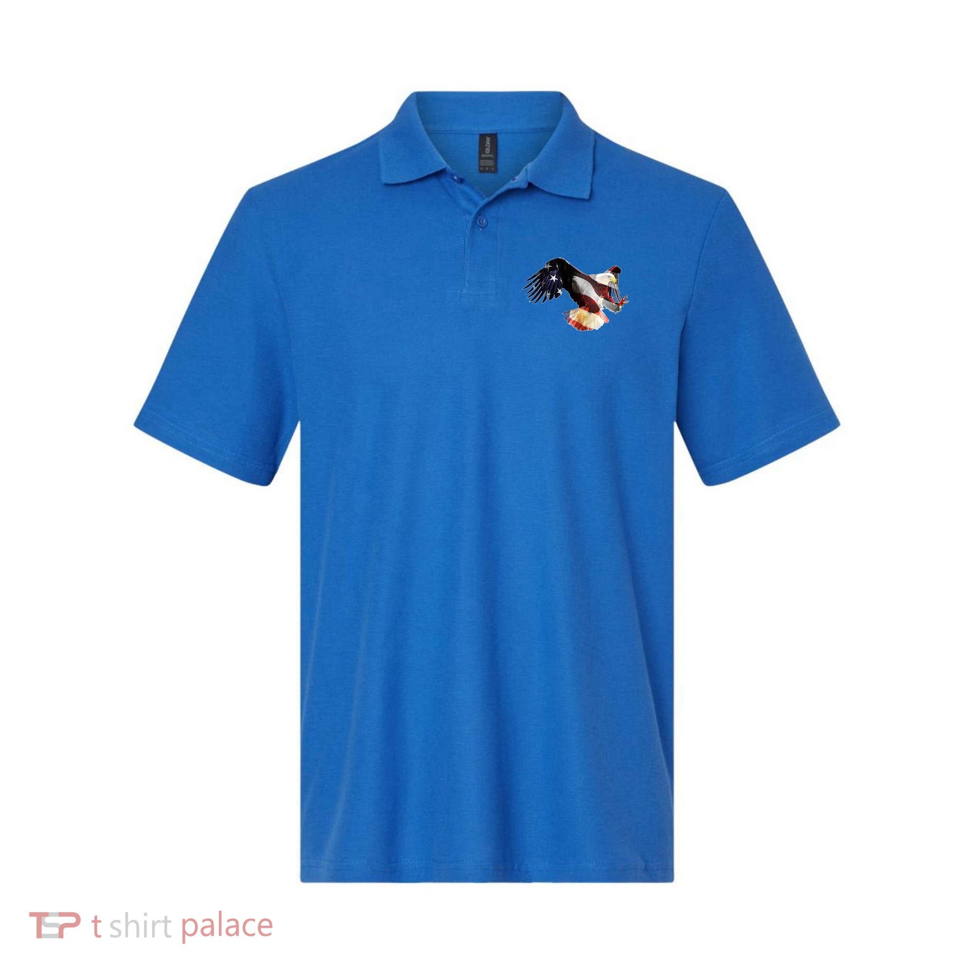 Patriotic American Bold Eagle Polo
