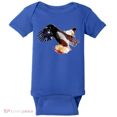 Patriotic American Bold Eagle Baby Bodysuit