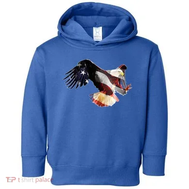 Patriotic American Bold Eagle Toddler Hoodie