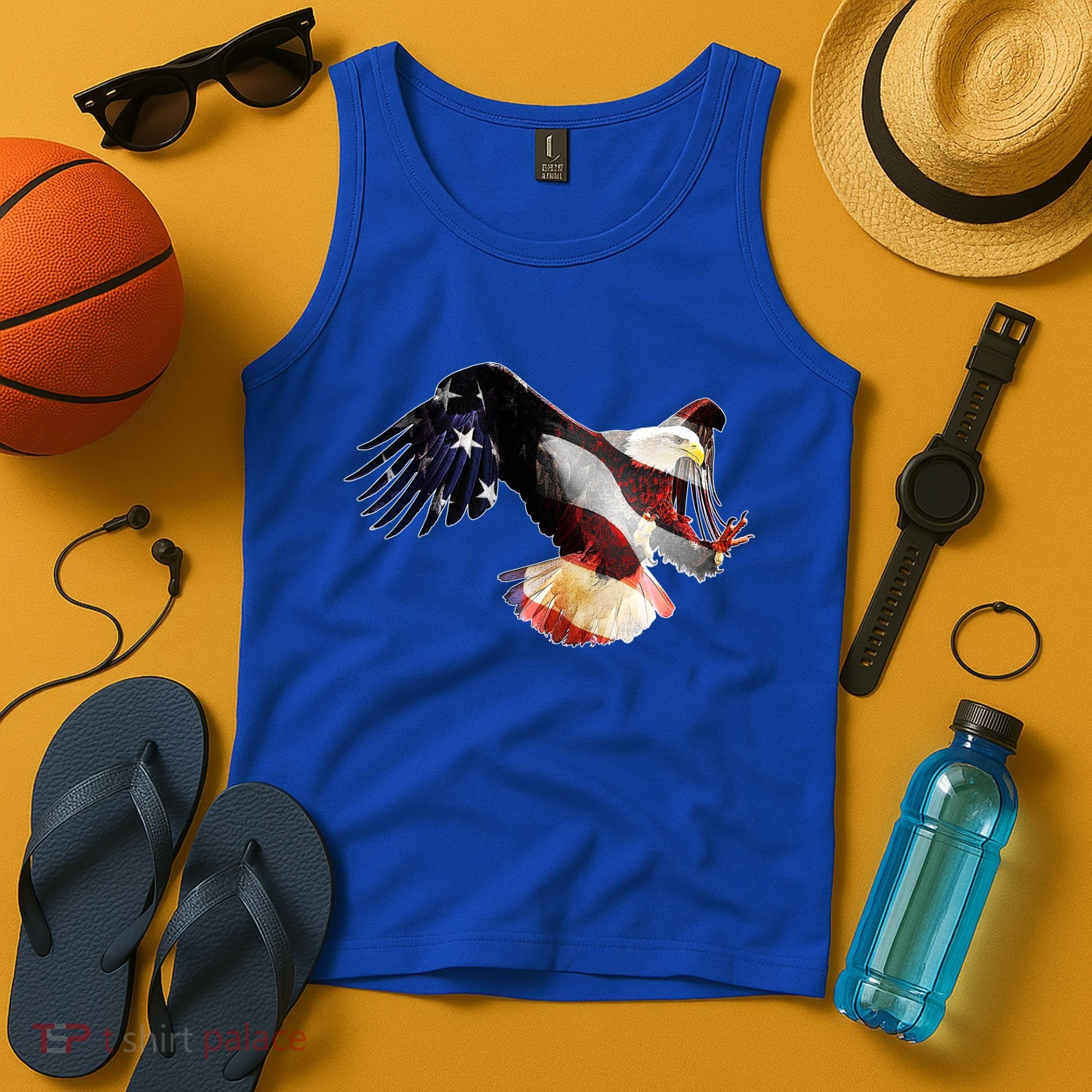Patriotic American Bold Eagle Tank Top