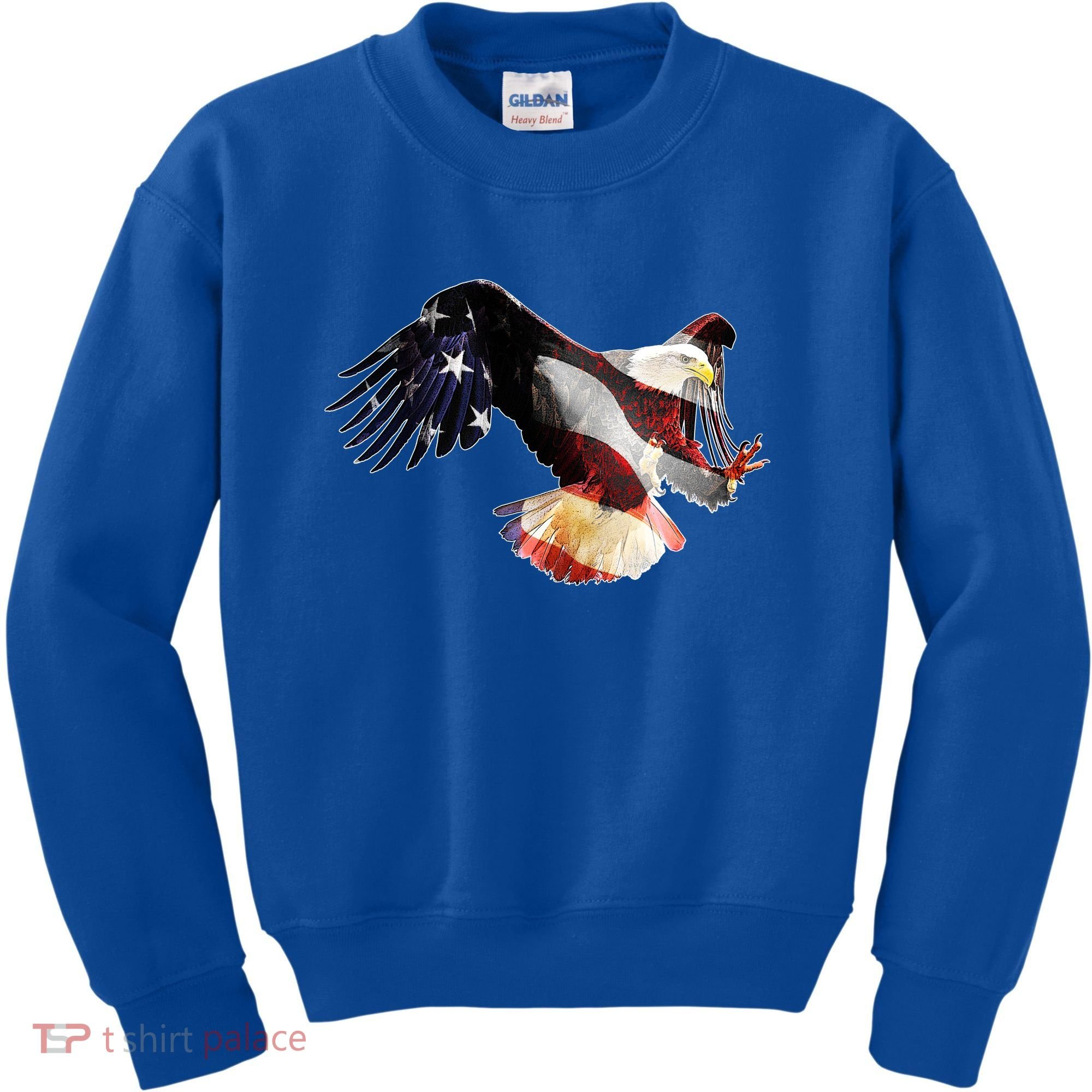 Patriotic American Bold Eagle Kids Sweatshirt