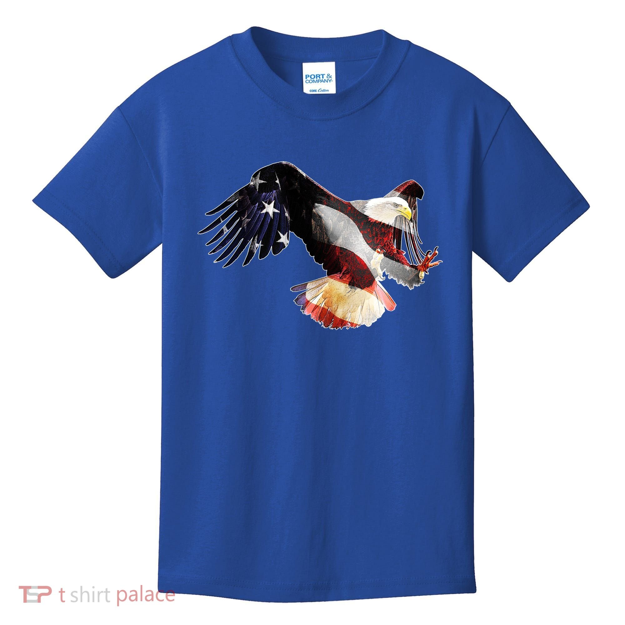 Patriotic American Bold Eagle Kids T-Shirt