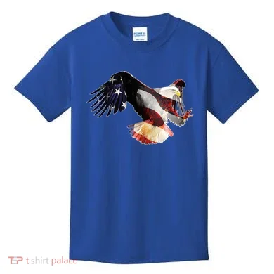 Patriotic American Bold Eagle Kids T-Shirt