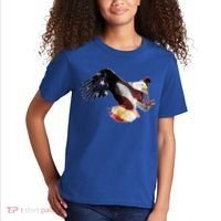 Patriotic American Bold Eagle Kids T-Shirt thumb 2