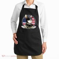 Patriotic American Cat Pilot Apron thumb 2