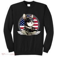 Patriotic American Cat Pilot Sweatshirt thumb 0