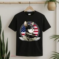 Patriotic American Cat Pilot T-Shirt thumb 2