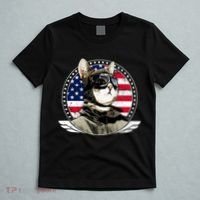 Patriotic American Cat Pilot T-Shirt thumb 5