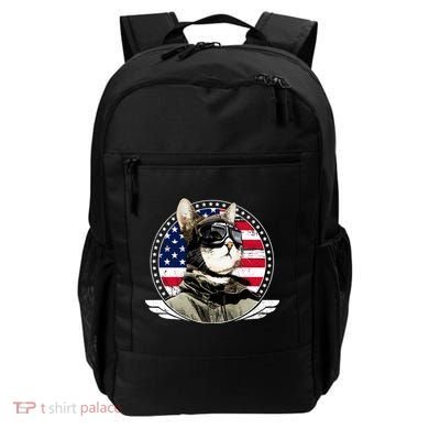 Patriotic American Cat Pilot Backpack