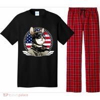 Patriotic American Cat Pilot Pajama Set thumb 0