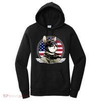 Patriotic American Cat Pilot Women's Hoodie thumb 0