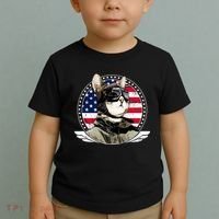 Patriotic American Cat Pilot Toddler T-Shirt thumb 2