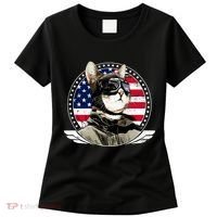 Patriotic American Cat Pilot Women's T-Shirt thumb 0