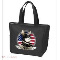 Patriotic American Cat Pilot Tote Bag thumb 3