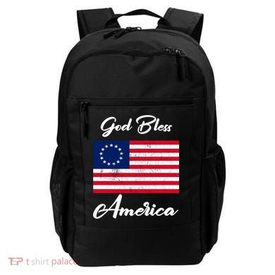 Patriotic Betsy Ross Flag God Bless America Backpack
