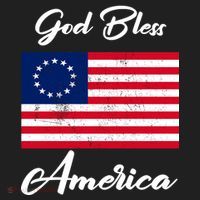 Patriotic Betsy Ross Flag God Bless America Beanie thumb 2
