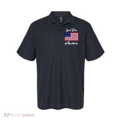 Patriotic Betsy Ross Flag God Bless America Polo