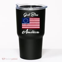 Patriotic Betsy Ross Flag God Bless America Tumbler thumb 0