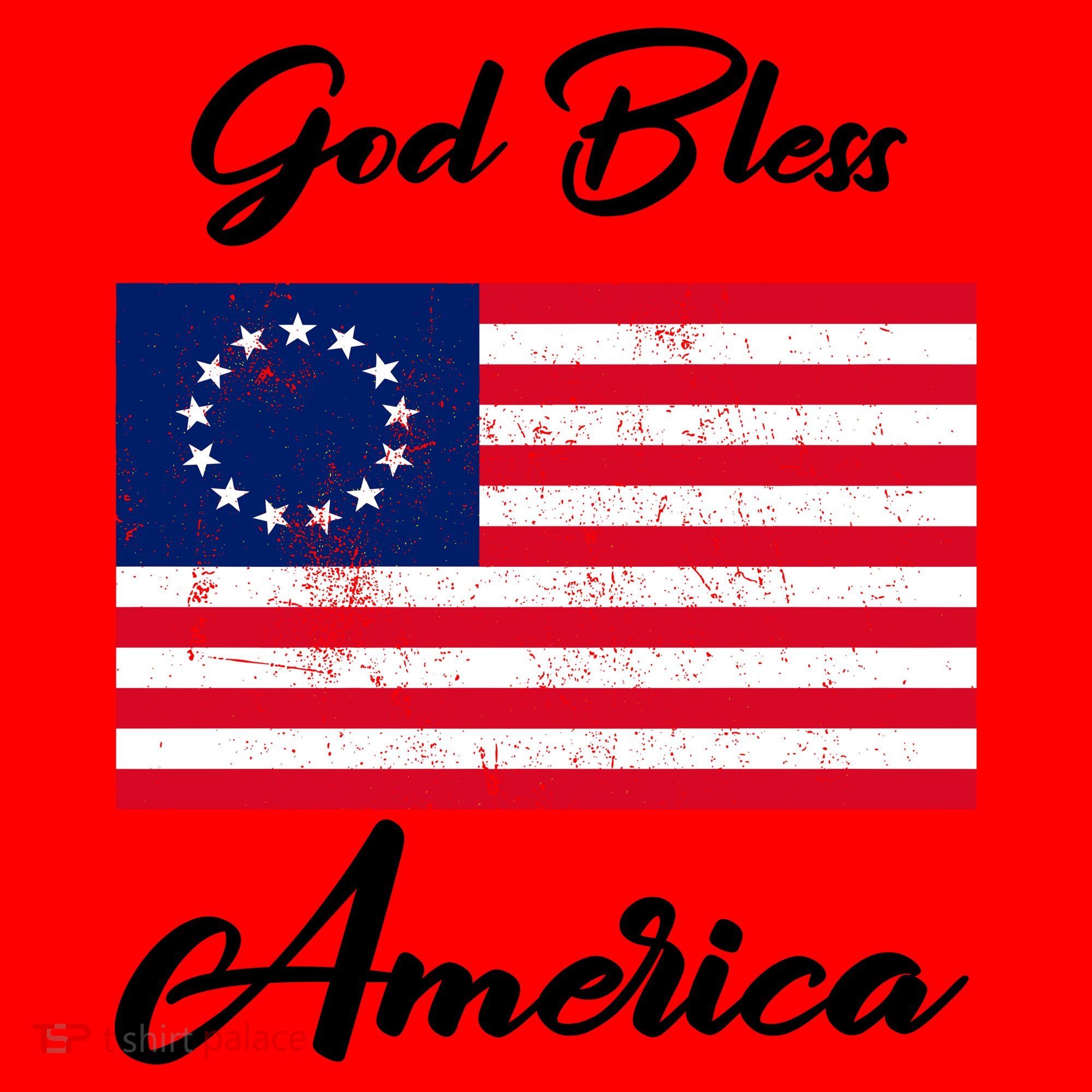 Patriotic Betsy Ross Flag God Bless America Santa Hat