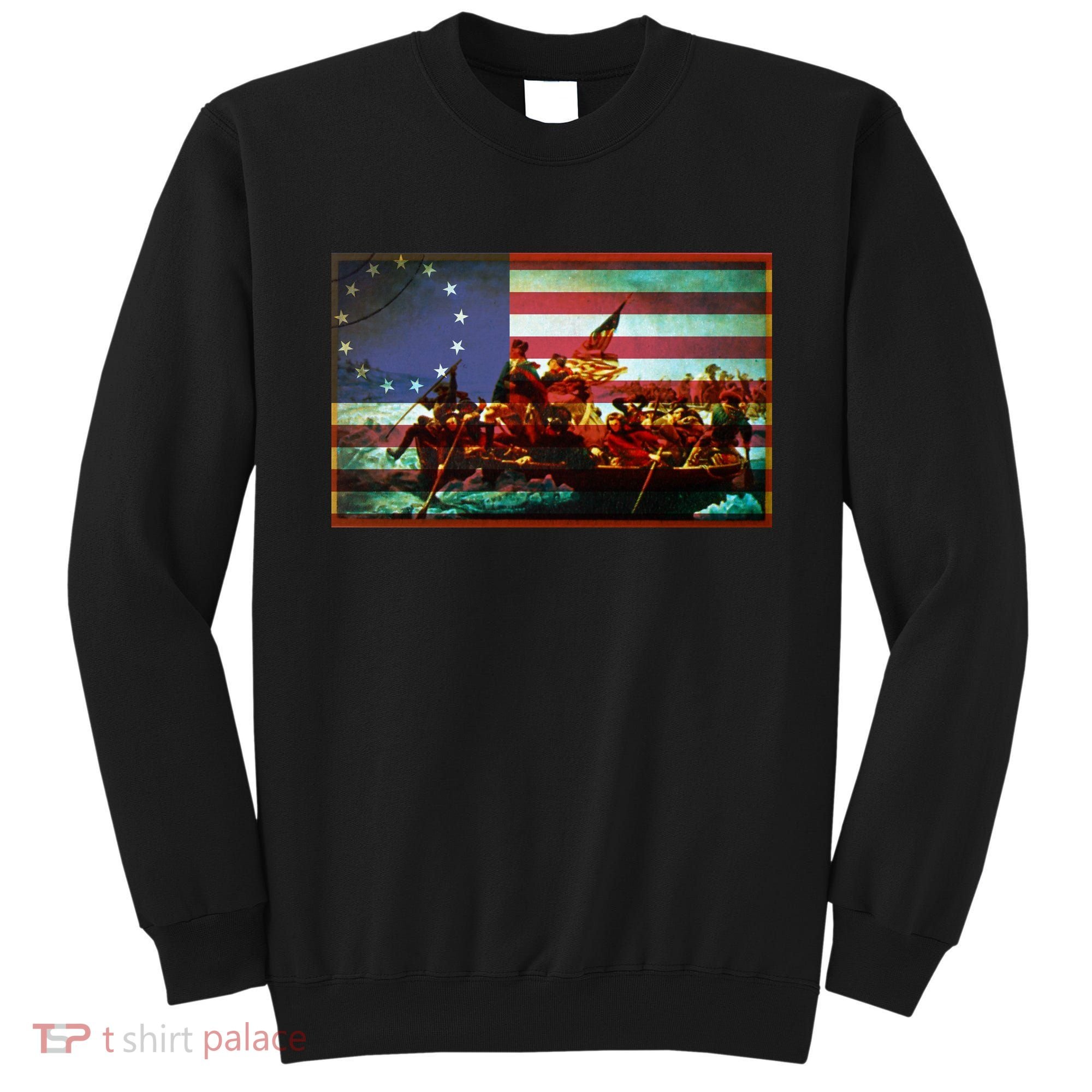 Patriotic Betsy Ross The Crossing Of Delaware Sweatshirt