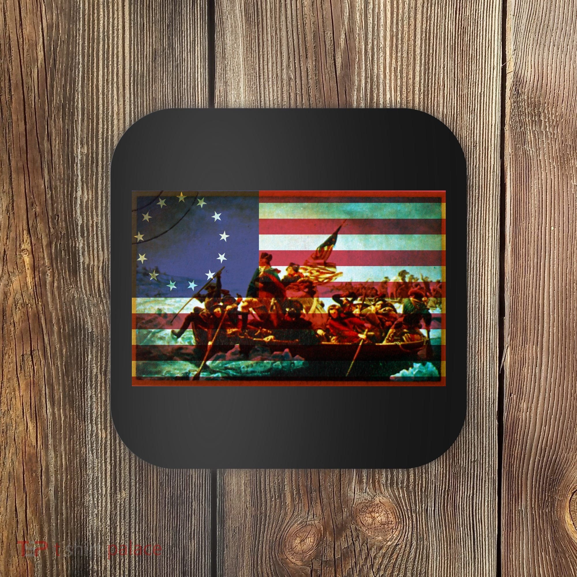 Patriotic Betsy Ross The Crossing Of Delaware Coaster