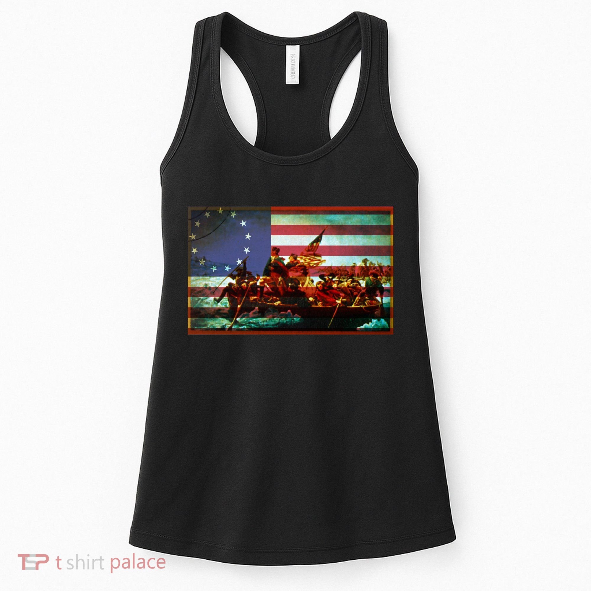 Patriotic Betsy Ross The Crossing Of Delaware Women's Tank Top