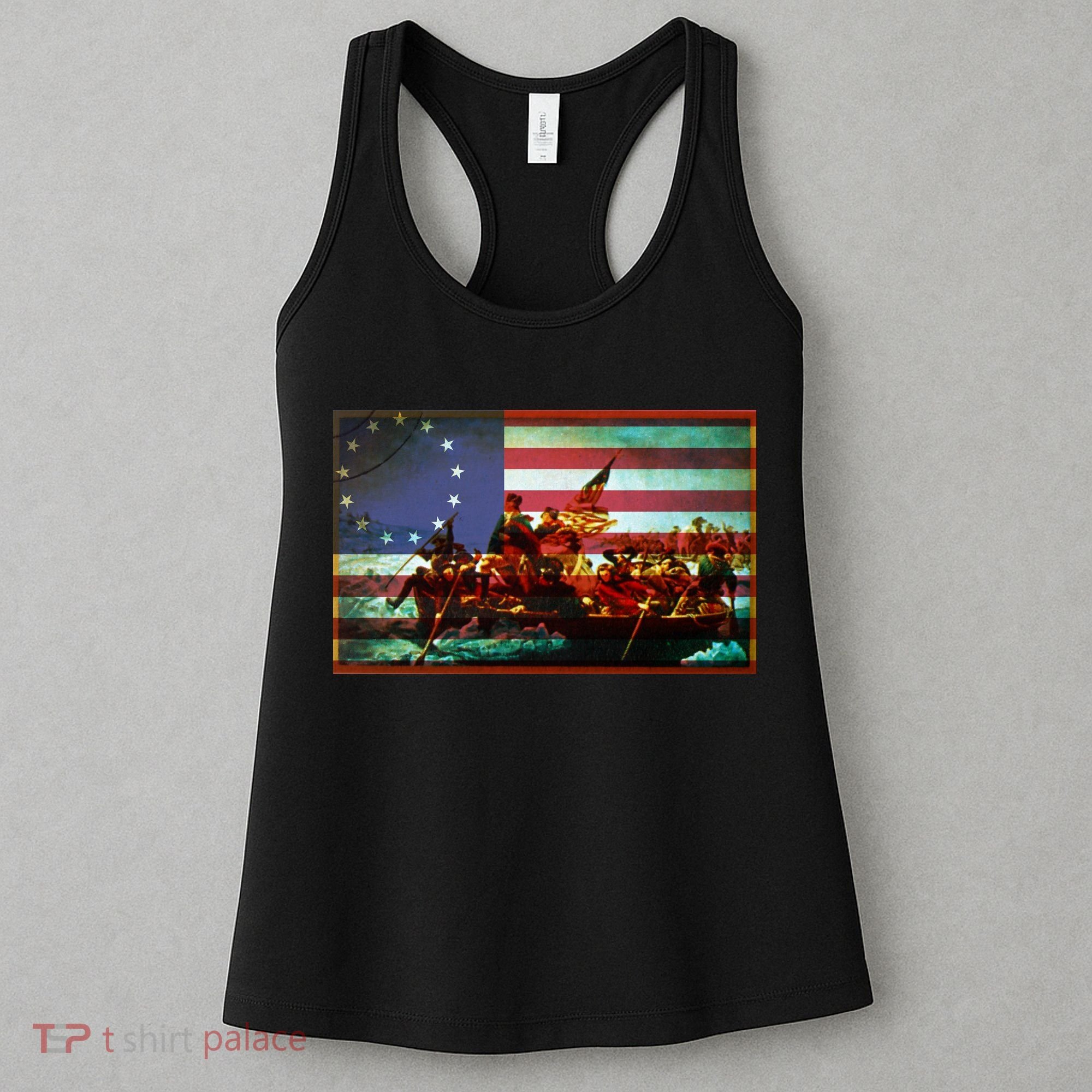 Patriotic Betsy Ross The Crossing Of Delaware Women's Tank Top