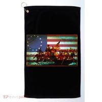 Patriotic Betsy Ross The Crossing Of Delaware Golf Towel thumb 0