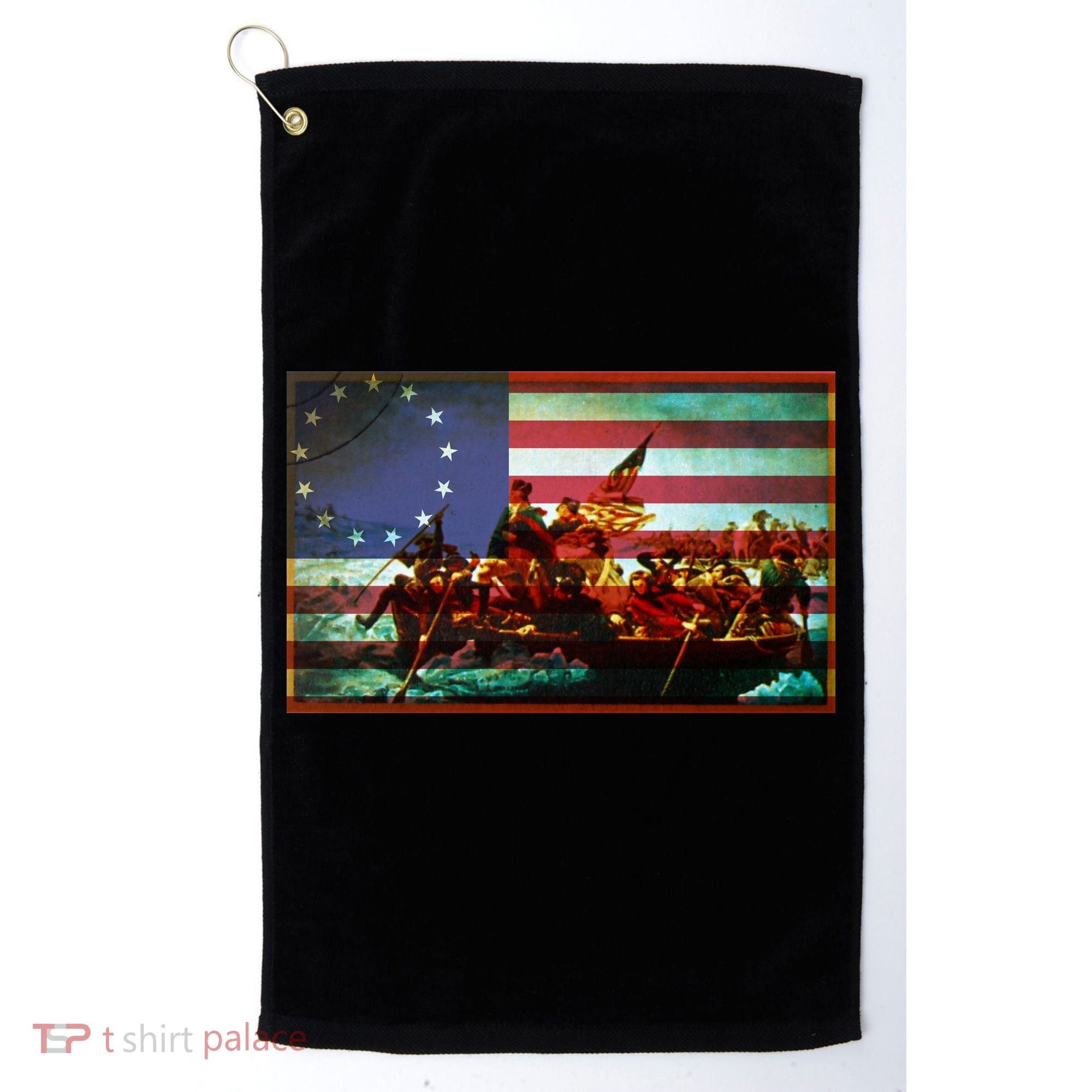 Patriotic Betsy Ross The Crossing Of Delaware Golf Towel