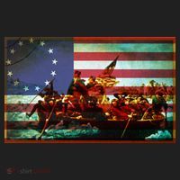 Patriotic Betsy Ross The Crossing Of Delaware Golf Towel thumb 3