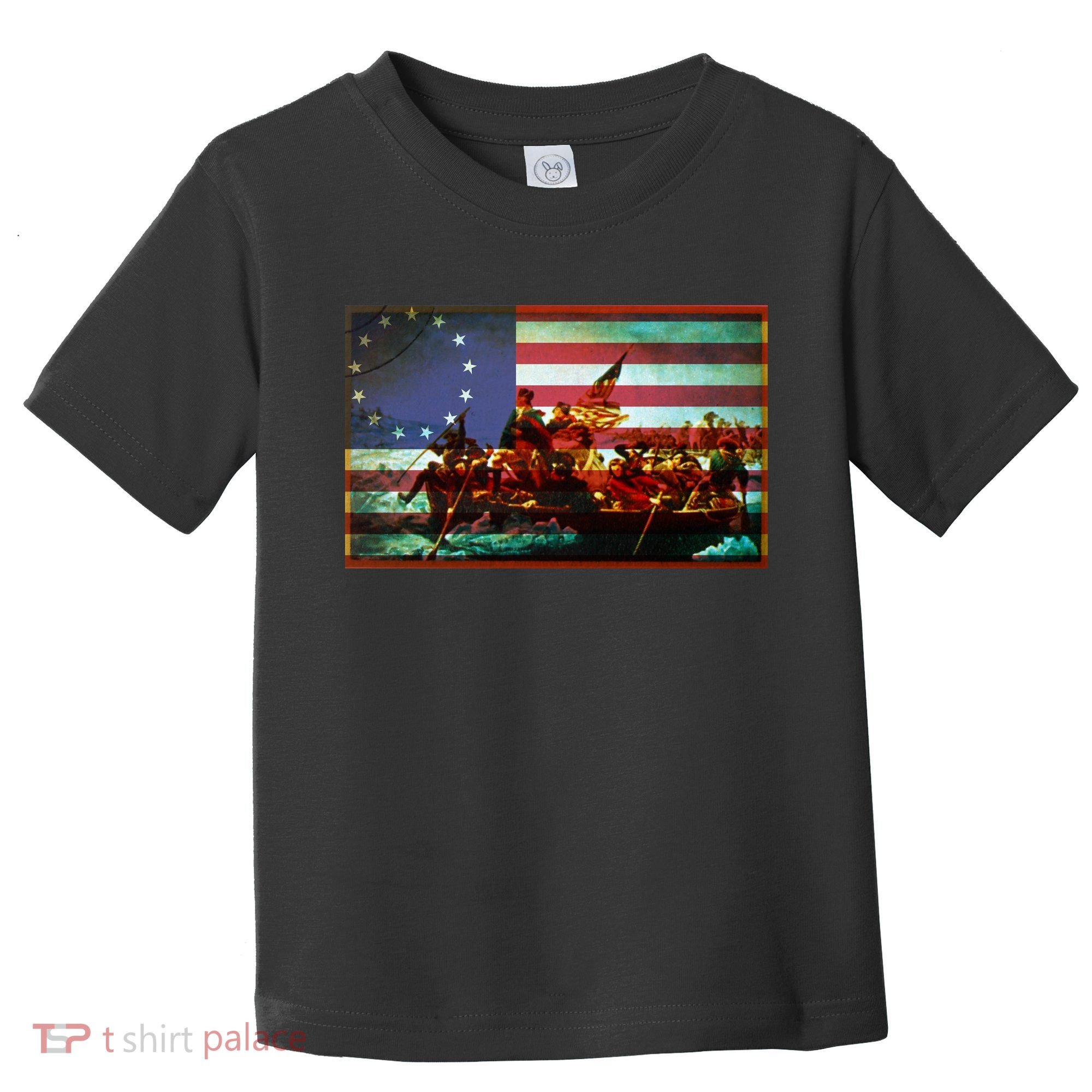 Patriotic Betsy Ross The Crossing Of Delaware Toddler T-Shirt