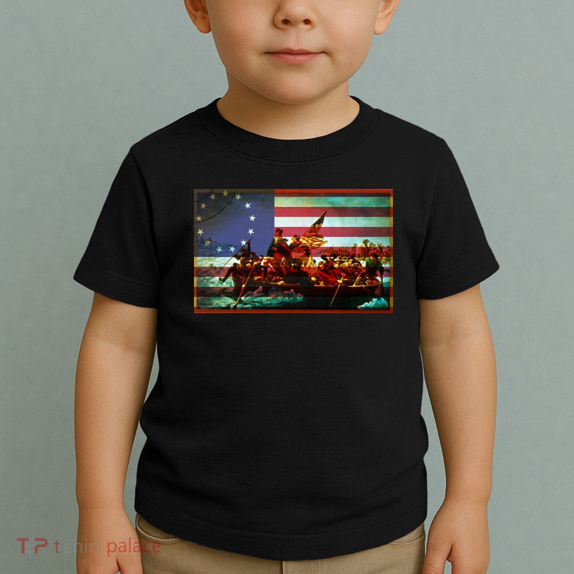 Patriotic Betsy Ross The Crossing Of Delaware Toddler T-Shirt