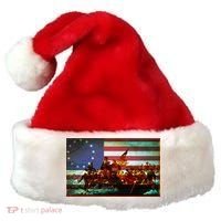 Patriotic Betsy Ross The Crossing Of Delaware Santa Hat thumb 0