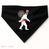 Patriotic Bigfoot Fireworks 4th of July USA-Made Doggie Bandana thumb 0